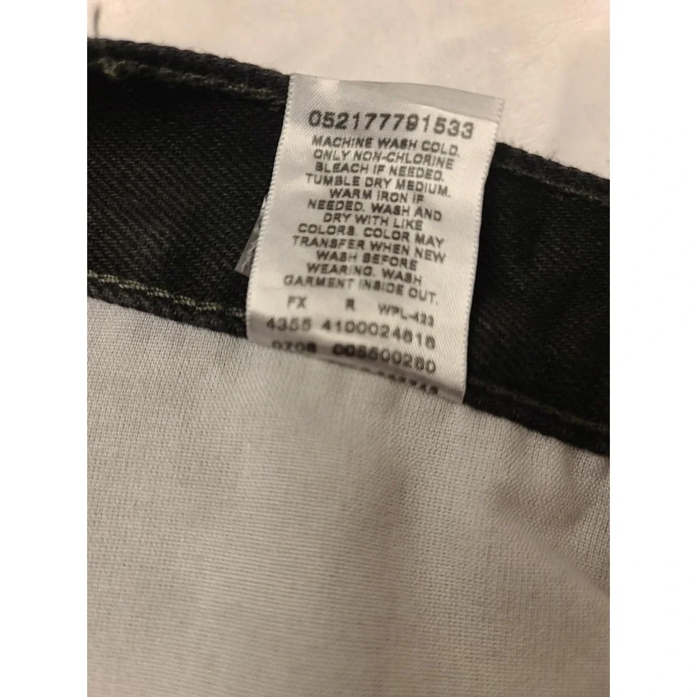 Levis 550 Relaxed Fit Black Denim‎ Jeans Mens 38x32 Pants Five Pocket Zip Fly